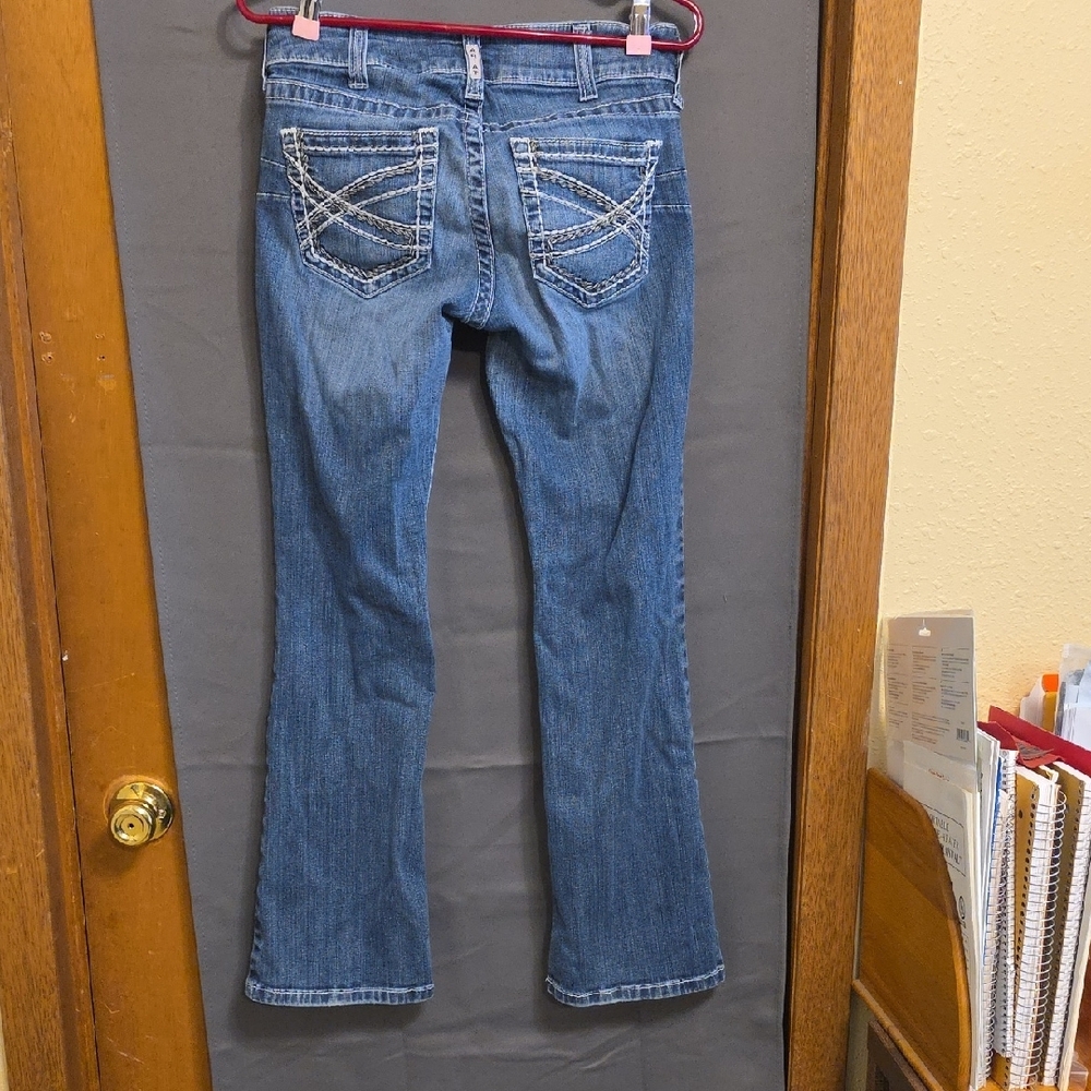 Ariat Women's Straight Leg Blue Jeans - Picture 3 of 5